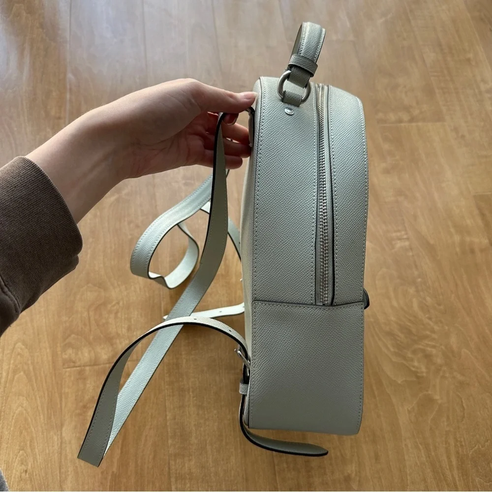 Coach Jordyn Backpack, Light Sage, Women’s Green Leather Backpack